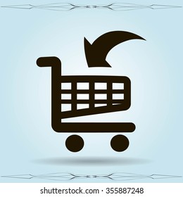 Vector shopping cart icon