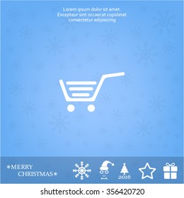 Vector shopping cart icon