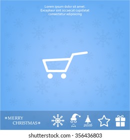 Vector shopping cart icon