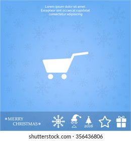 Vector shopping cart icon