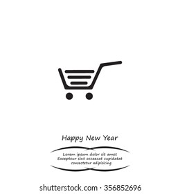 Vector shopping cart icon