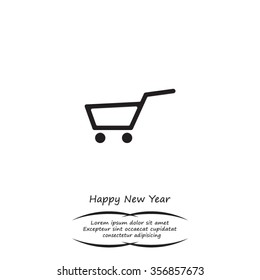 Vector shopping cart icon