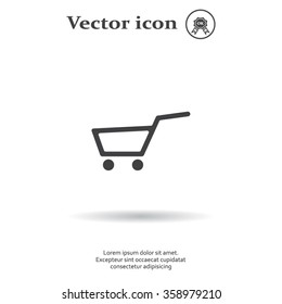 Vector shopping cart icon