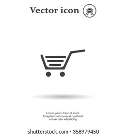 Vector shopping cart icon