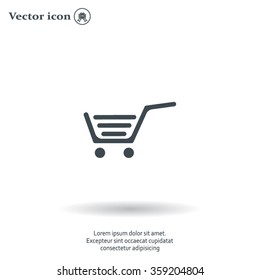 Vector shopping cart icon