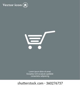 Vector shopping cart icon