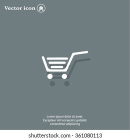 Vector shopping cart icon