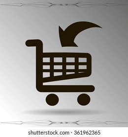 Vector shopping cart icon