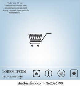 Vector shopping cart icon