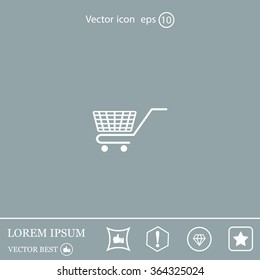 Vector shopping cart icon