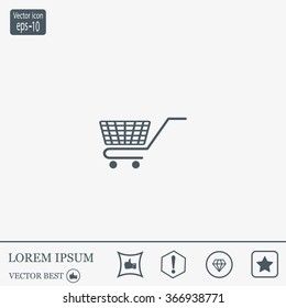 Vector shopping cart icon