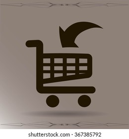 Vector shopping cart icon