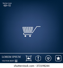 Vector shopping cart icon