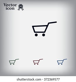 Vector shopping cart icon