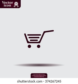 Vector shopping cart icon