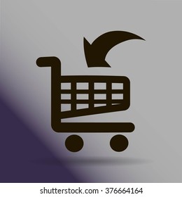 Vector shopping cart icon