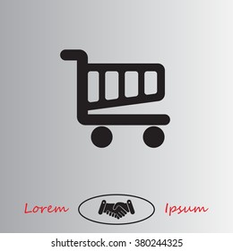Vector shopping cart icon