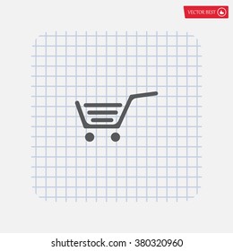 Vector shopping cart icon
