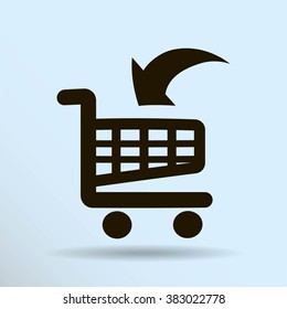 Vector shopping cart icon