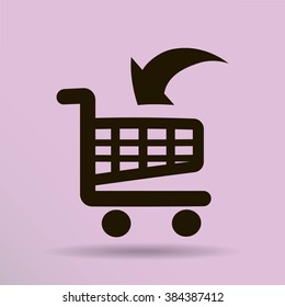 Vector shopping cart icon