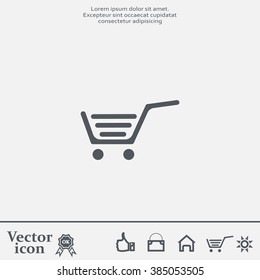 Vector shopping cart icon