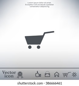 Vector shopping cart icon