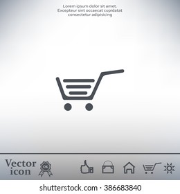 Vector shopping cart icon