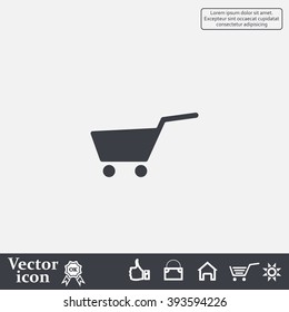 Vector shopping cart icon
