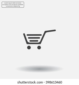 Vector shopping cart icon