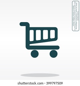 Vector shopping cart icon