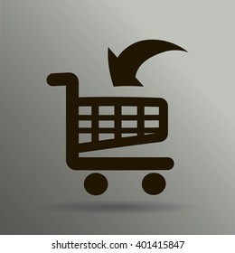 Vector shopping cart icon