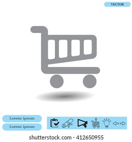 Vector shopping cart icon