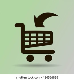 Vector shopping cart icon