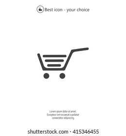 Vector shopping cart icon