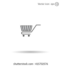 Vector shopping cart icon