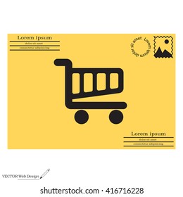Vector shopping cart icon
