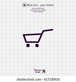Vector shopping cart icon