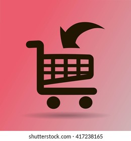 Vector shopping cart icon