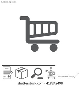 Vector shopping cart icon