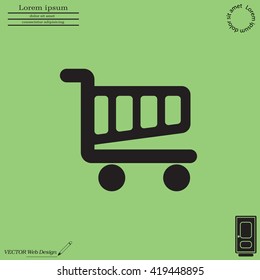 Vector shopping cart icon