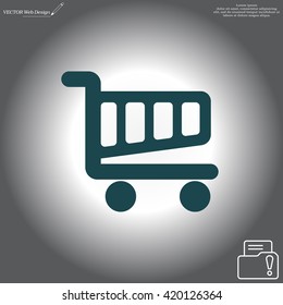 Vector shopping cart icon
