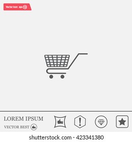 Vector shopping cart icon