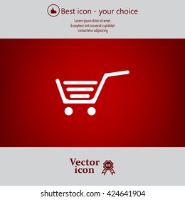 Vector shopping cart icon