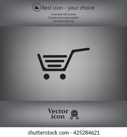 Vector shopping cart icon