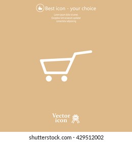 Vector shopping cart icon