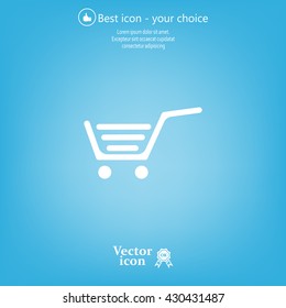 Vector shopping cart icon