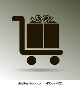 Vector shopping cart icon