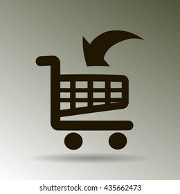Vector shopping cart icon