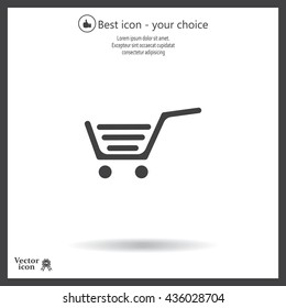 Vector shopping cart icon