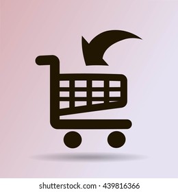 Vector shopping cart icon